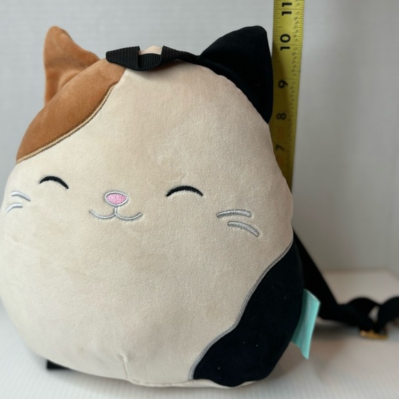 Squishmallows Cam the Calico Cat 10” Plush Backpack Stuffed Animal Toy Bag Tote - Picture 11 of 12